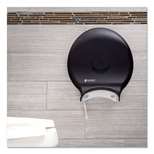 Load image into Gallery viewer, San Jamar Toilet Tissue Dispenser for 12" Jumbo Rolls, Single Roll (R6000TBK)