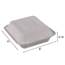 Load image into Gallery viewer, Empress Earth Hinged Lid Container, 1 Compartment, 8" x 8" x 3.19" - 100ct. 2/CS (EDHL-81)
