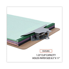 Load image into Gallery viewer, Hardboard Clipboard, 1.25" Clip Capacity, Holds 8.5" x 11" Sheets, Brown (UNV40304)