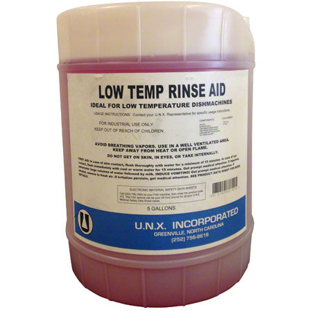 UNX Low Temp Rinse Aid, 5 Gallon Pail – Southeastern Chemical Co.
