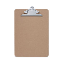Load image into Gallery viewer, Hardboard Clipboard, 1.25" Clip Capacity, Holds 8.5" x 11" Sheets, Brown (UNV40304)