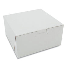 Load image into Gallery viewer, Lock Corner Bakery Box, White, 6" x 6" x 3" - 250/BNDL (1505)