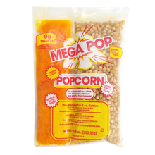 Load image into Gallery viewer, Mega Pop Corn/Oil/Salt Popcorn Kit w/Coconut Oil for 8 oz. Kettle - 24/CS