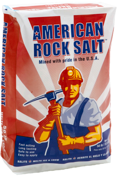 Halite Rock Salt Ice Melt, 50lb. Bag