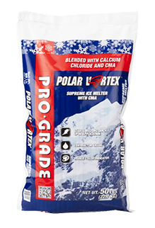 Polar Vortex Blue Premium Blended Ice Melt w/CMA, Melts to -15°F, 50lb. Bag