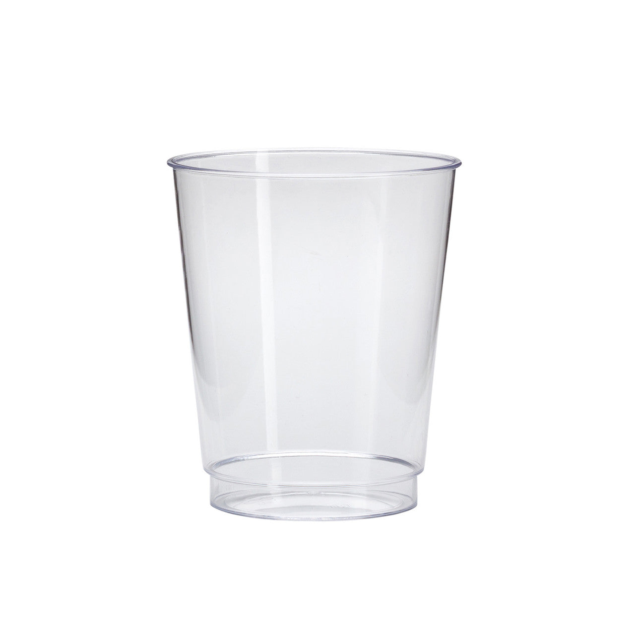 Comet Smooth Wall Clear Plastic Tumbler, 8 oz., 25ct. - 20/CS (T8T)