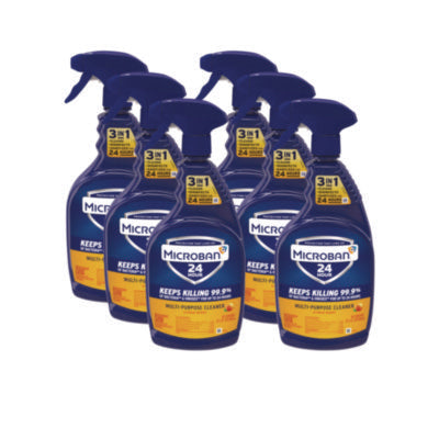 Microban Professional 24 Hour Disinfectant Spray, Citrus Scent - 32 oz. 6/CS (47415)
