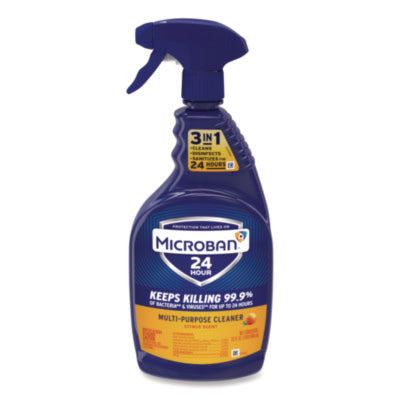 **CLEARANCE** Microban Professional 24 Hour Disinfectant Spray, Citrus Scent - 32 oz. 6/CS (47415)