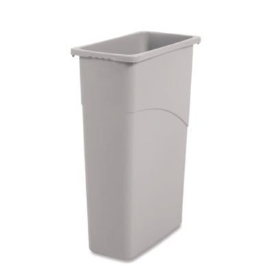Boardwalk Slim Waste Container, 23 Gallon, Gray
