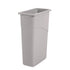 Boardwalk Slim Waste Container, 23 Gallon, Gray