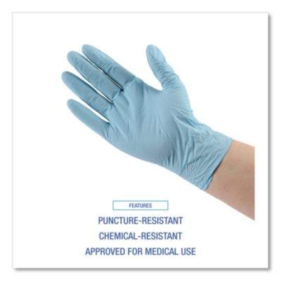 Nitrile Powder Free Exam Glove, Blue, 4MIL, Small, 100ct. - 10/CS