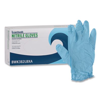 Boardwalk Nitrile Powder Free Exam Glove, Blue, Large, 5MIL - 100ct. 10/CS (BWK 382LCTA)