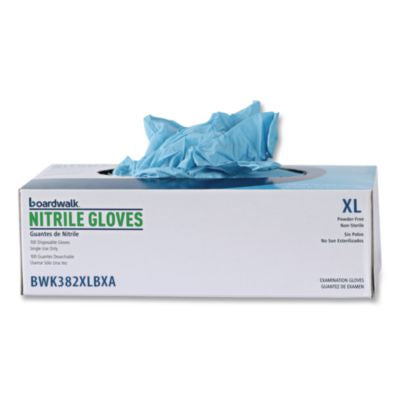 Nitrile Powder Free Exam Glove, Blue, 4MIL, X-Large, 100ct. - 10/CS