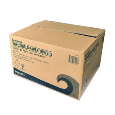 Boardwalk Windshield Paper Towels, 9.05
