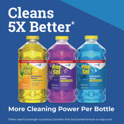 CloroxPro PINESOL Multi-Surface Cleaner, Lemon Fresh Scent, 80 oz. - 3/CS (60607)