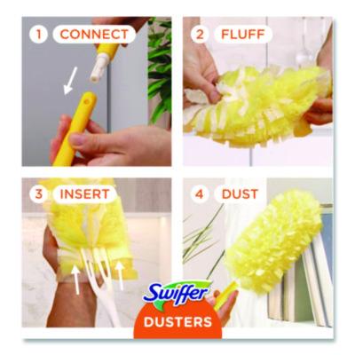 Swiffer Heavy Duty Dusters Refill, Yellow, 6ct. - 4/CS (21620)