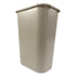 Rubbermaid Deskside Plastic Wastebasket, 10.25 Gallon (41 Quart), Beige (FG295700BG)