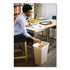 Rubbermaid Deskside Plastic Wastebasket, 10.25 Gallon (41 Quart), Beige (FG295700BG)