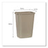 Rubbermaid Deskside Plastic Wastebasket, 10.25 Gallon (41 Quart), Beige (FG295700BG)