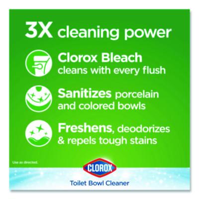 Clorox Ultra Clean Toilet Tank Bleach Tablets, 3.5 oz., 2/Pack - 6/CS (30024)