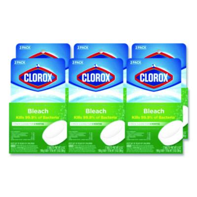 Clorox Ultra Clean Toilet Tank Bleach Tablets, 3.5 oz., 2/Pack - 6/CS (30024)