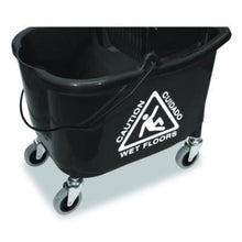 Load image into Gallery viewer, MaxiRough Mop Bucket &amp; Downpress Wringer Combo, Black, 35 Quart (96998)
