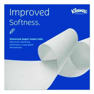 Scott Essential Plus+ White Roll Towels, 8" x 600' - 6/CS (50606)