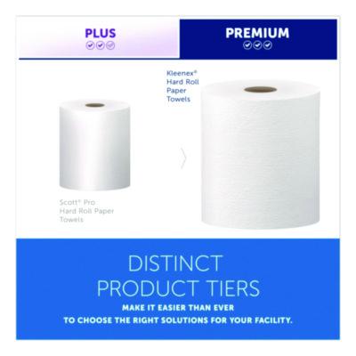 Scott Essential Plus+ White Roll Towels, 8" x 600' - 6/CS (50606)