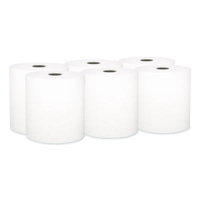 Scott Essential Plus+ White Roll Towels, 8" x 600' - 6/CS (50606)