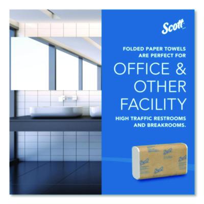 Scott Essential C-Fold Paper Towels w/Absorbency Pockets, 1-Ply, White - 2400/CS (01510)
