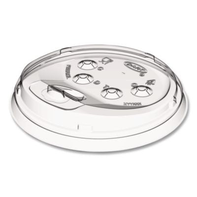 Dart Prima Strawless Plastic Lid for PET Cups, Fits 30 to 32 oz. Cups, 100ct - 12/CS (P3032RSL)