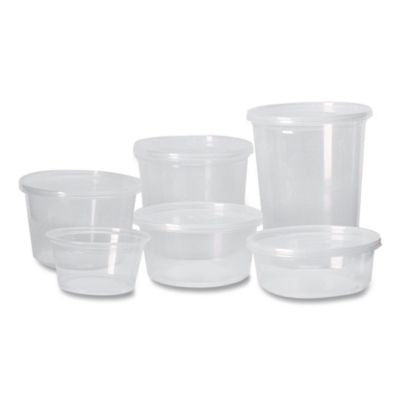 Fabri-Kal Clear Microwavable Deli Container, 8 oz. - 50ct. 10/CS (PK8SC)