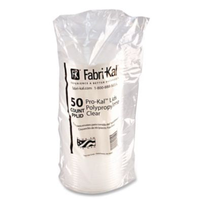 Fabri-Kal Clear Microwavable Deli Container Lid - 50ct. 10/CS (PPLID)