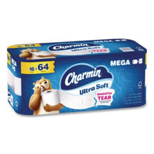 Load image into Gallery viewer, Charmin Ultra Soft Toilet Tissue, 208 Sheets/Roll, 16/CS (19266)
