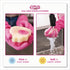 The Pink Stuff Squeezy Dual-Sided Sponge and Scrubber, 4" x 5.3", 3.8" Thick, Pink/Ivory - 12/CS