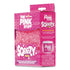 The Pink Stuff Squeezy Dual-Sided Sponge and Scrubber, 4" x 5.3", 3.8" Thick, Pink/Ivory - 12/CS