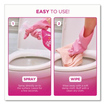 The Pink Stuff Miracle Bathroom Foam Cleaner, Fruity Scent, 25.4oz. Trigger Spray Bottle - 4/CS