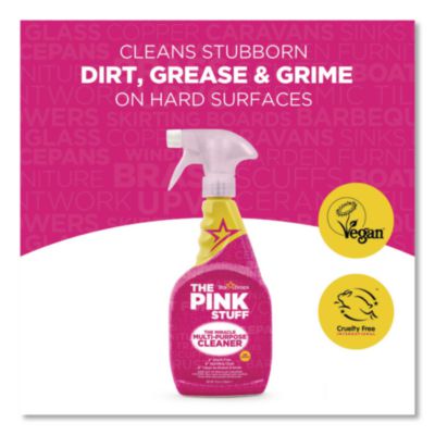 The Pink Stuff Miracle Multi-Purpose Cleaner, Fruity Scent, 25.4oz. Trigger Spray Bottle - 4/CS