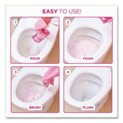 The Pink Stuff Miracle Power Foaming Toilet Cleaner, Fruity Scent, 3.5oz. Packet, 2/Box, 10BX / CS