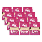 The Pink Stuff Squeezy Dual-Sided Sponge and Scrubber, 4" x 5.3", 3.8" Thick, Pink/Ivory - 12/CS