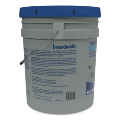 Boardwalk Low Suds Industrial Powder Laundry Detergent, Fresh Lemon Scent, 40lb. Pail