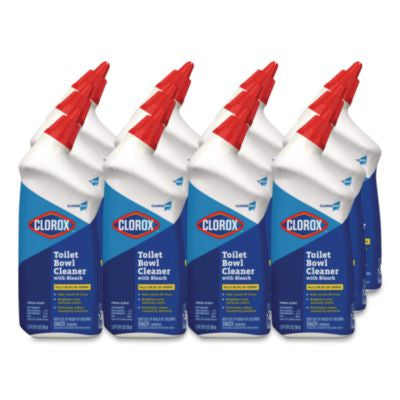 Clorox Pro Toilet Bowl Cleaner with Bleach, Fresh Scent, 24 oz. Bottle - 12/CS (00031)