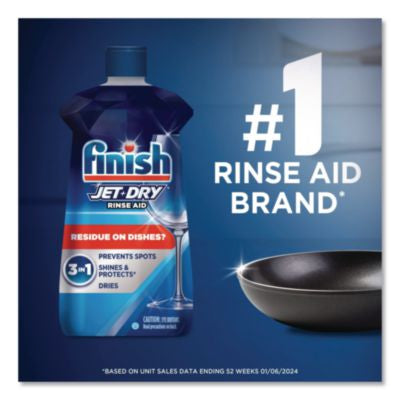 Finish Jet Dry Rinse Agent, Original Scent, 8.45 oz. - 8/CS (75713)