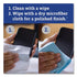 CloroxPro ScreenPlus Screen Sanitizing Wipes, 6" x 8", Citrus Blend, White, 75ct. - 6/CS (60724)