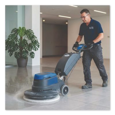 Floor Pad, 24", White Polishing - 5/CS