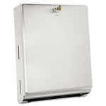 Bobrick Surface-Mounted Paper Towel Dispenser, Stainless Steel, 10.75" x 4" x 14" (B-262)
