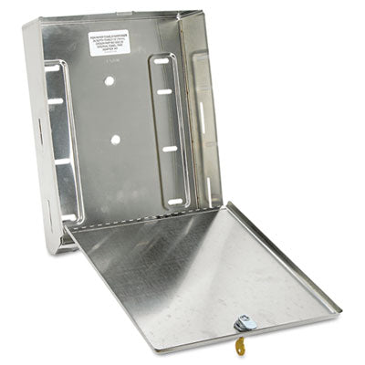 Bobrick Surface-Mounted Paper Towel Dispenser, Stainless Steel, 10.75" x 4" x 14" (B-262)