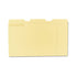 Top Tab File Folders, 1/3-Cut Tabs, Assorted, Letter Size, 0.75" Expansion, Manilla - 100/BX (12113)