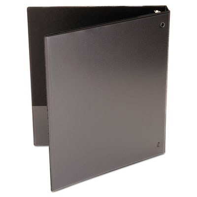 Universal Economy Round Ring View Binder, 3 Rings, 1" Capacity, 11" x 8.5", Black