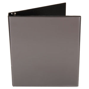 Universal Economy Round Ring View Binder, 3 Rings, 1" Capacity, 11" x 8.5", Black